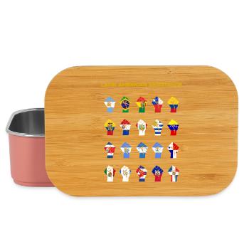Latin American Resistance Flags Montage - Lunch Box - light pink - Front