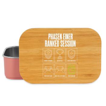 Phasen einer Ranked Session Gamer Zocker Herren - Lunch Box - Hellrosa - Vorne
