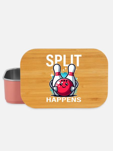 Split kommt Bowling-Freude - Lunch Box - Hellrosa