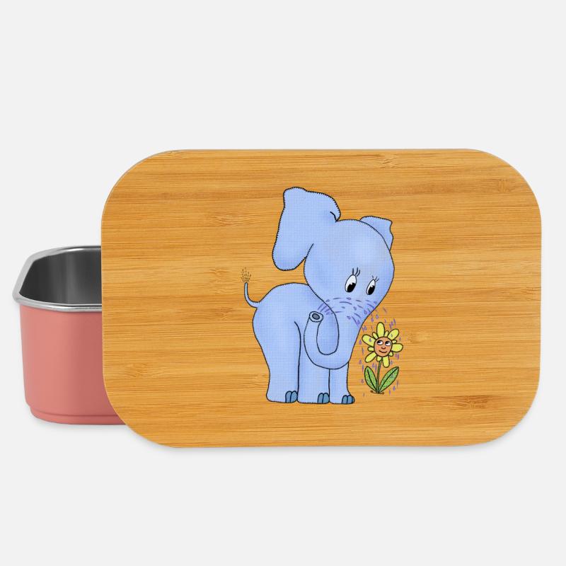 Elefant_und_Blume - Lunch Box - light pink