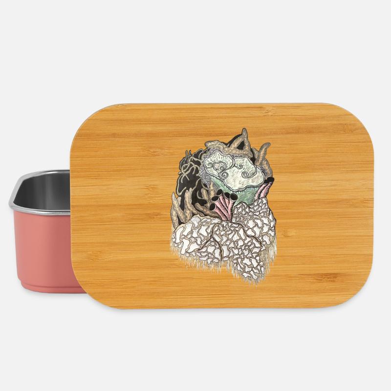 Deep Sea Coral Texture - Lunch Box - light pink