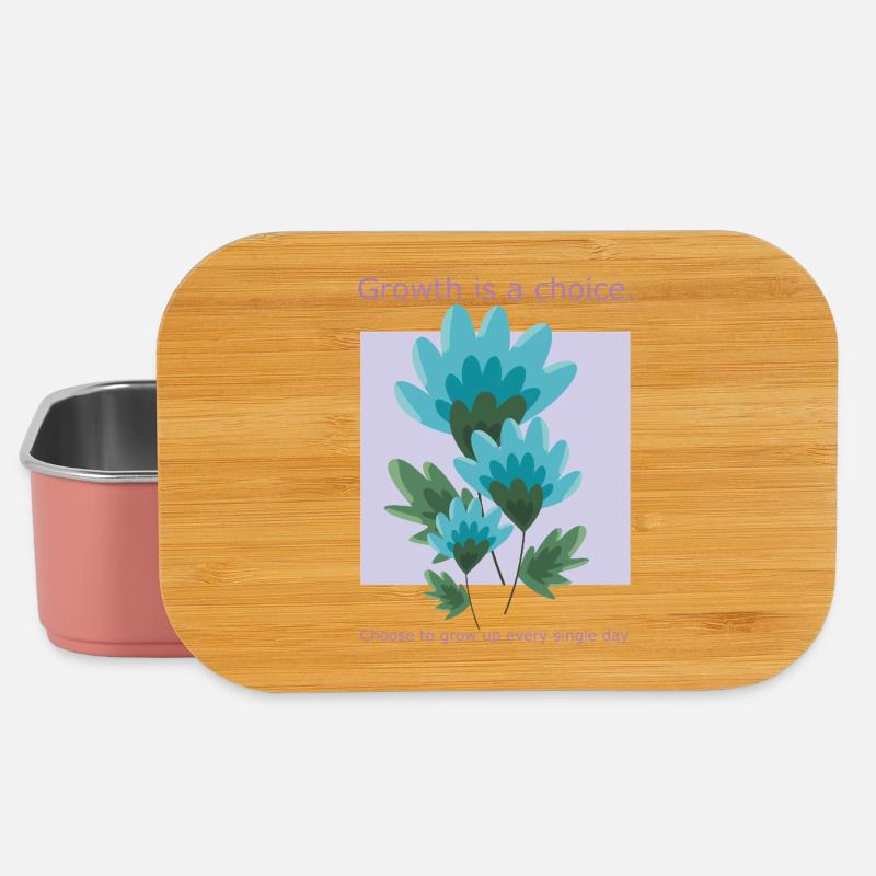 Growth is a choice - Lunch Box - light pink