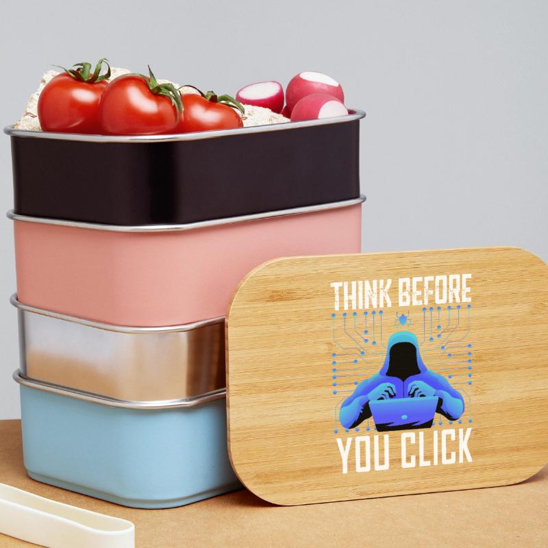 Hacker Hacking Programmer Linux Cybersecurity Data Lunch Box