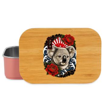 Koala im japanischen Irezumi Tattoo Stil - Lunch Box - Hellrosa - Vorne
