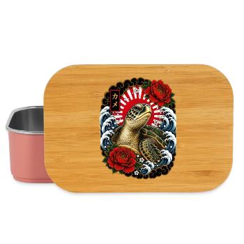 Schildkröte im japanischen Irezumi Stil - Lunch Box - Hellrosa - Vorne