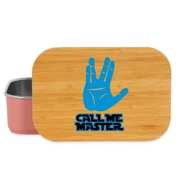 Call me Master | Jedi | Hand | Meister - Boîte à goûter - rose clair - Devant