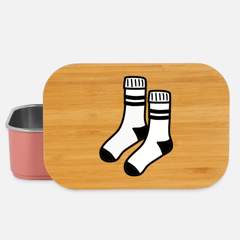 Chaussettes blanches - Boîte à goûter - rose clair