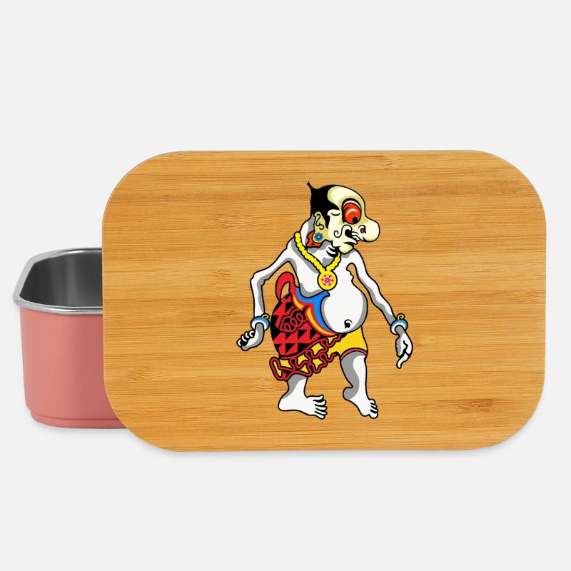 Grotesque Oni Harlequin Tee - Lunch Box - Hellrosa