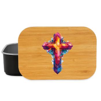 Kreuz Christentum - Lunch Box - Schwarz - Vorne