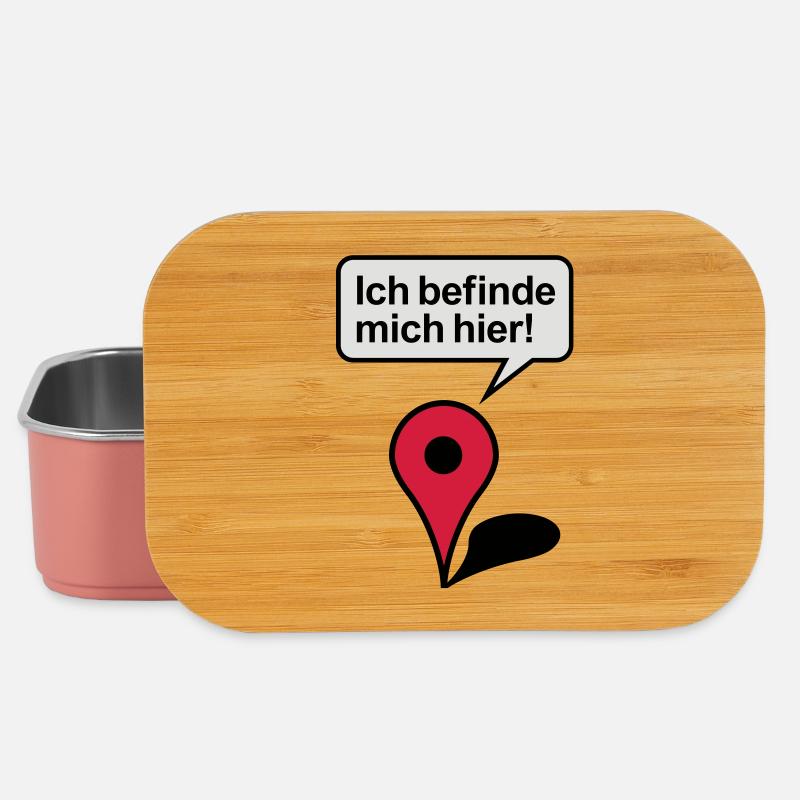 Ich befinde mich hier Google Maps - Lunch Box - Hellrosa