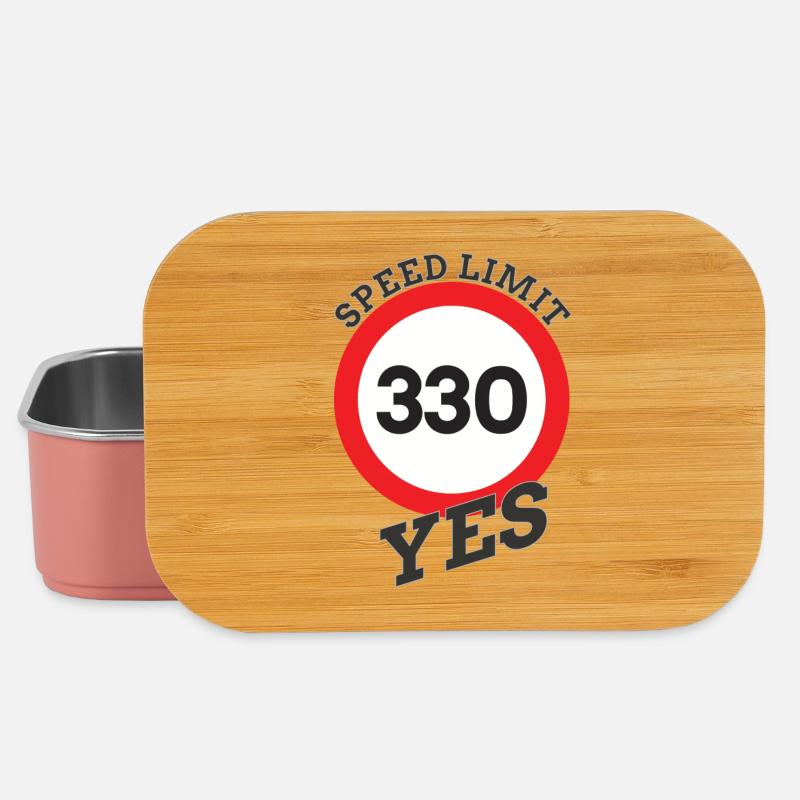 Speed limit, speed limit highway - Lunch Box - light pink
