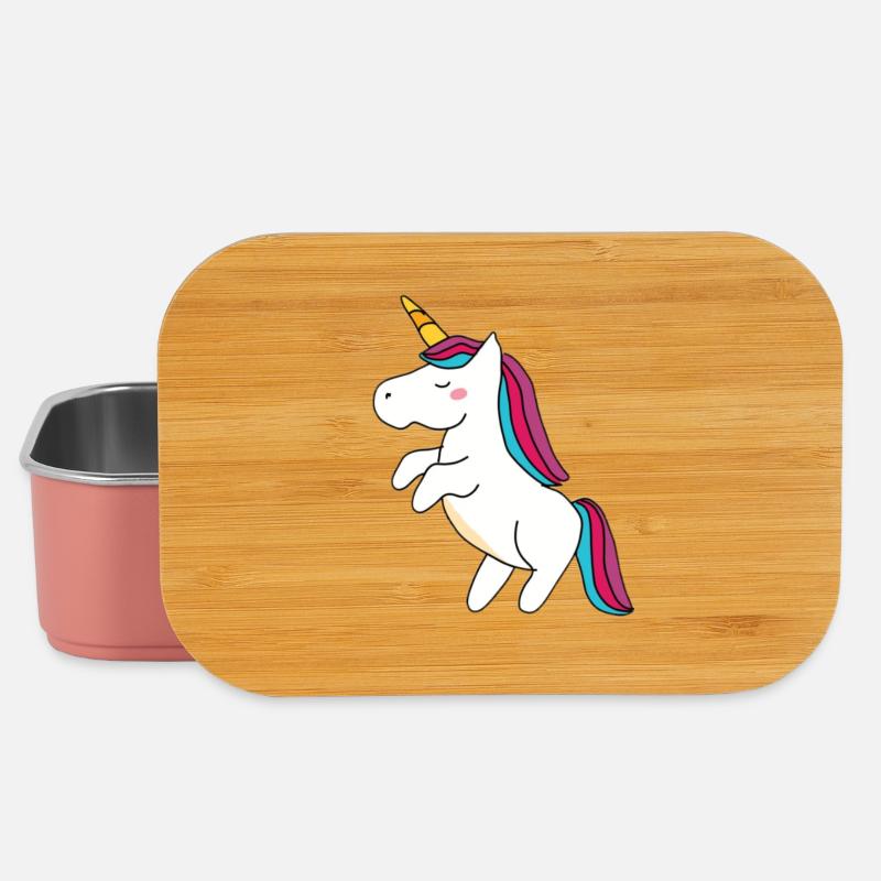 Licorne - Boîte à goûter - rose clair