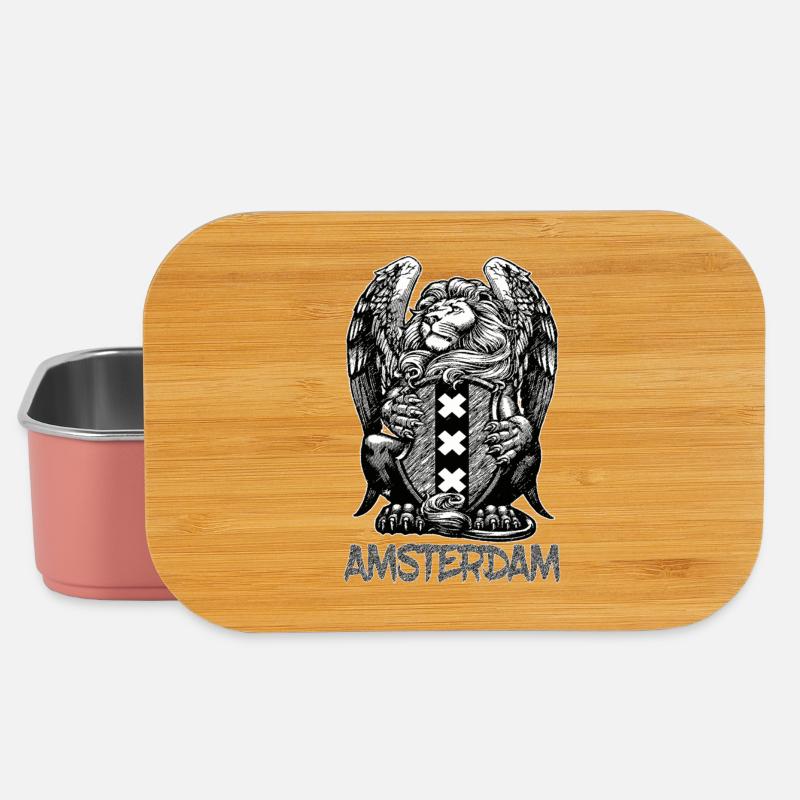 Lion Amsterdam - Boîte à goûter - rose clair
