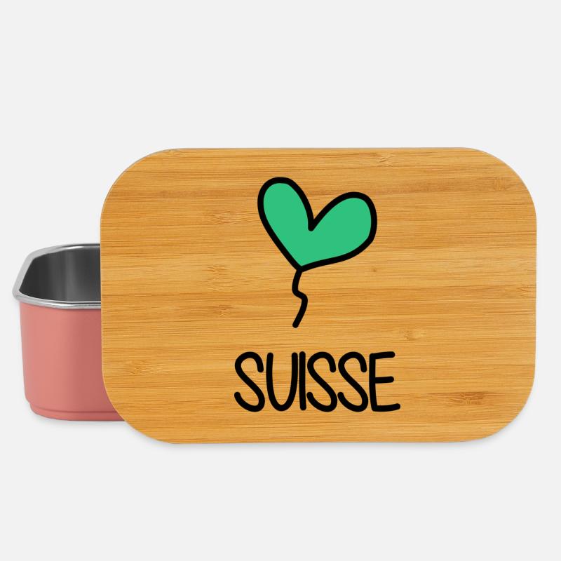 SUISSE - Boîte à goûter - rose clair