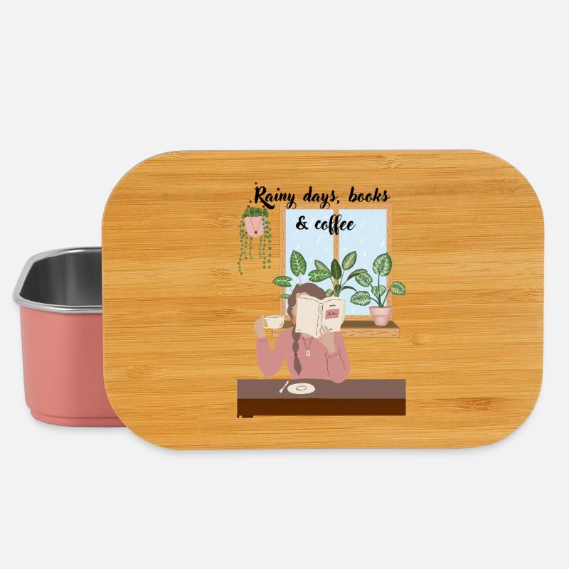 Kuscheltage Lesen mit Kaffee - Lunch Box - Hellrosa