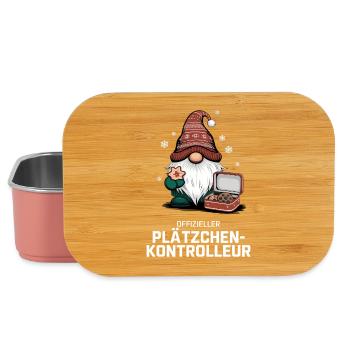 Offizieller Plätzchenkontrolleur Gnom - Lunch Box - Hellrosa - Vorne