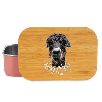 Frag nicht... Alpaka Humor - Lunch Box - Hellrosa - Vorne