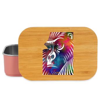 Portrait of a Gorilla - Lunch Box - light pink - Front