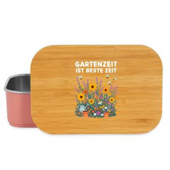 Gartenzeit ist beste Zeit – Gärtnerei - Lunch Box - Hellrosa - Vorne