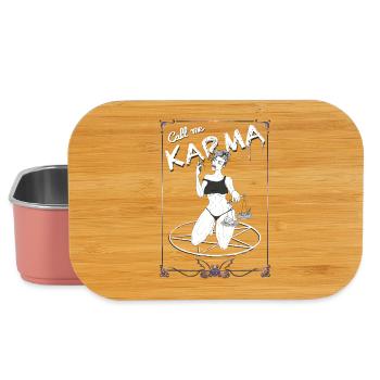 Fettes Karma: Waage und Pentagramm - Lunch Box - Hellrosa - Vorne