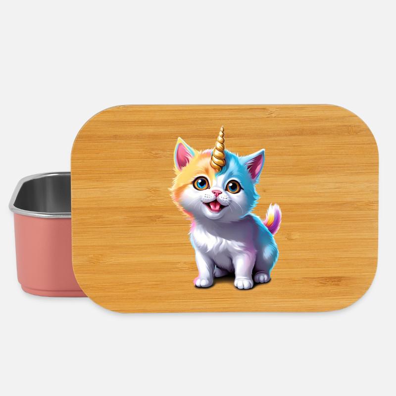 Unicorn Kitten - Lunch Box - Hellrosa