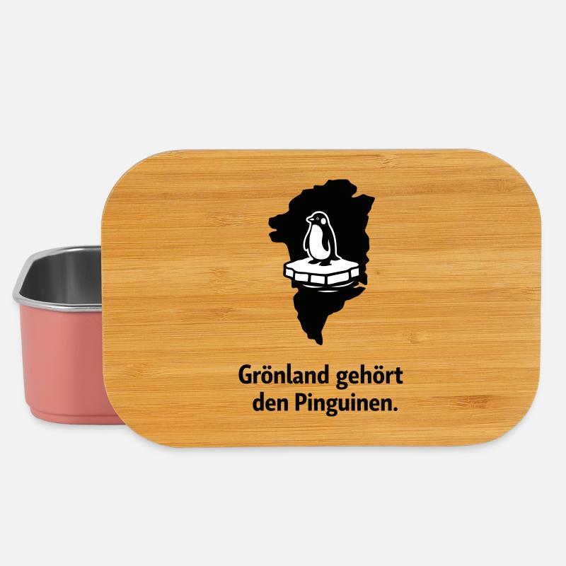Pinguin auf Grönland-Eis - Lunch Box - light pink