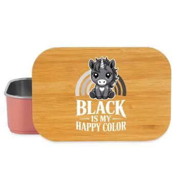 Monochrome Unicorn Joy - Lunch Box - Hellrosa - Vorne