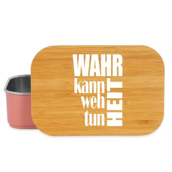 Wahrheit tut weh – Typo-Kontrast - Lunch Box - Hellrosa - Vorne