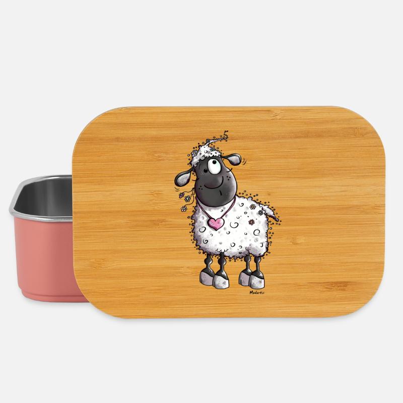 Verträumtes Schaf - Lunch Box - Hellrosa
