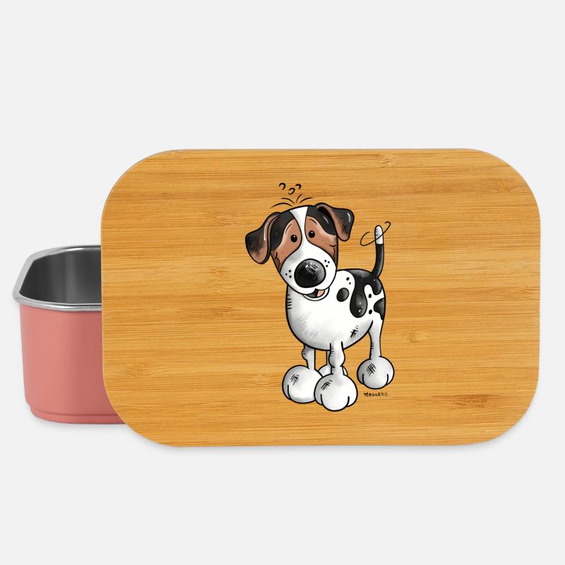 Da kommt ein Jack Russell - Lunch Box - Hellrosa