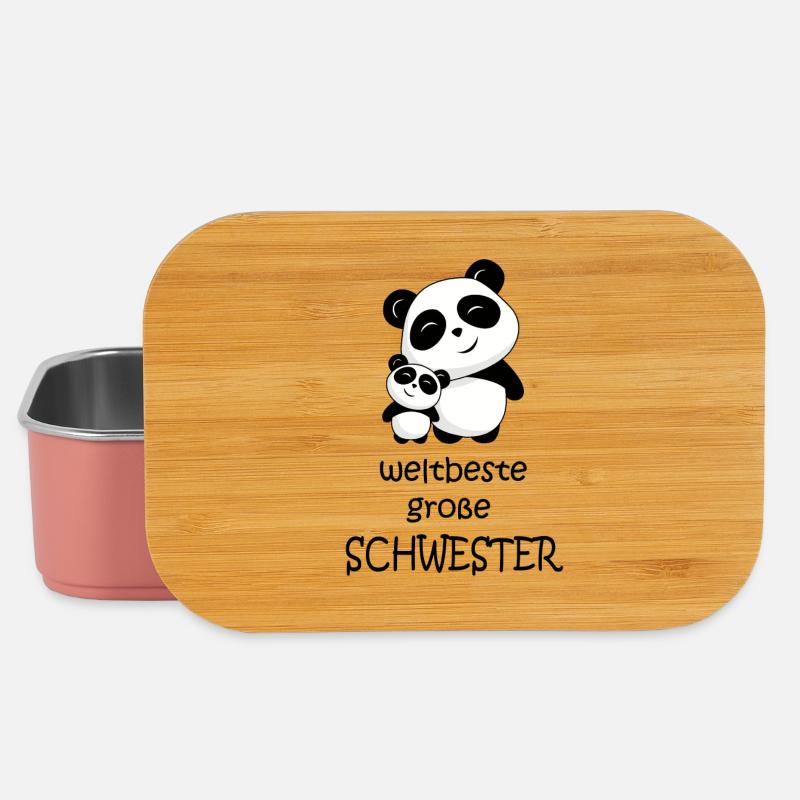 weltbeste große Schwester - Lunch Box - Hellrosa