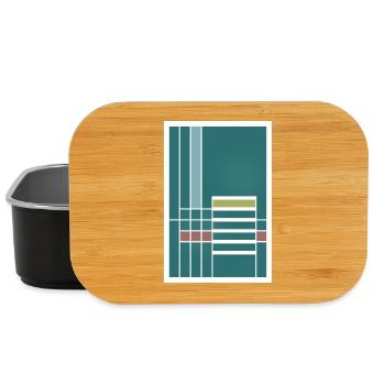 affiche graphique de style Bauhaus 002 - Boîte à goûter - noir - Devant