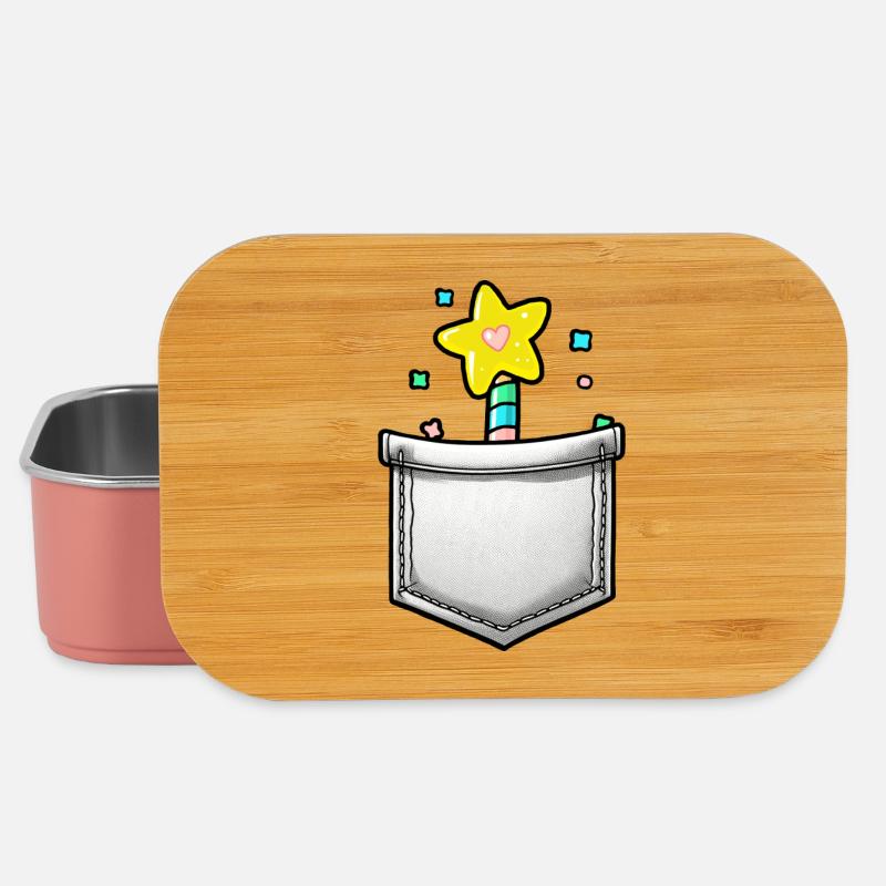 Sternenstab im Hosentasche - Lunch Box - Hellrosa