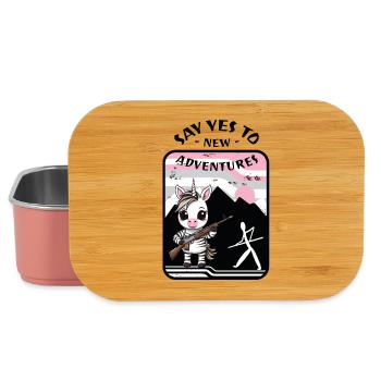 Zebra Unicorn - Lunch Box - light pink - Front