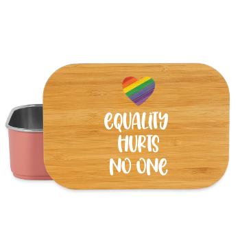 Mois de la fierté LGBT - L’égalité ne fait de mal à personne - Boîte à goûter - rose clair - Devant