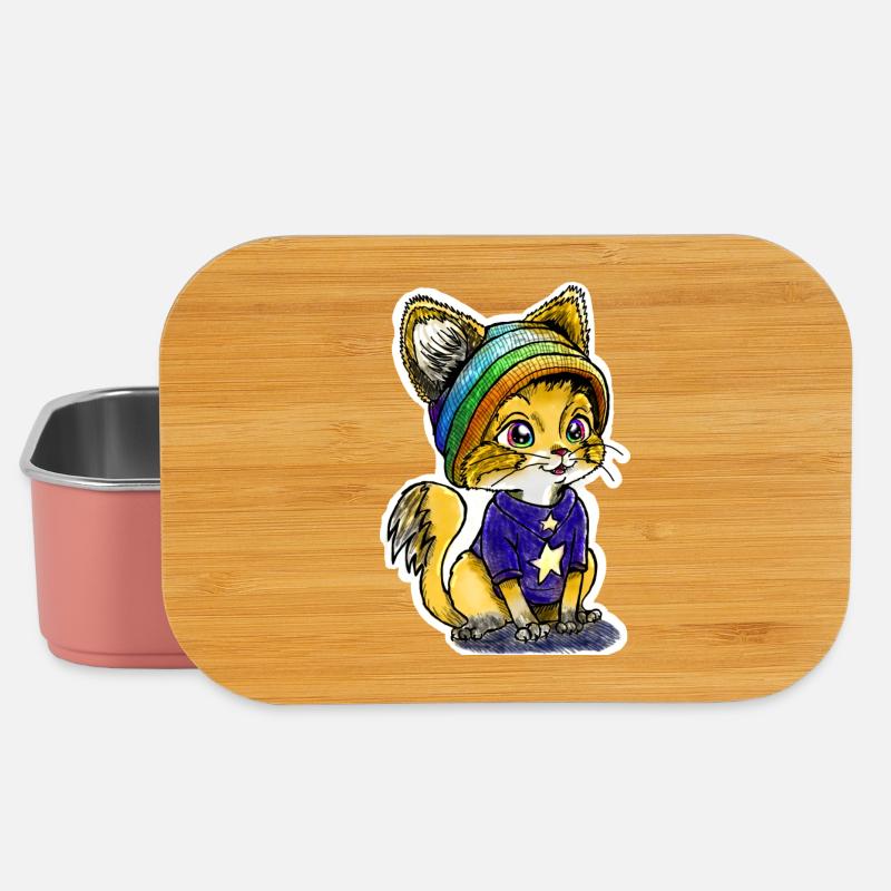 Rainbow Kitten - Lunch Box - light pink