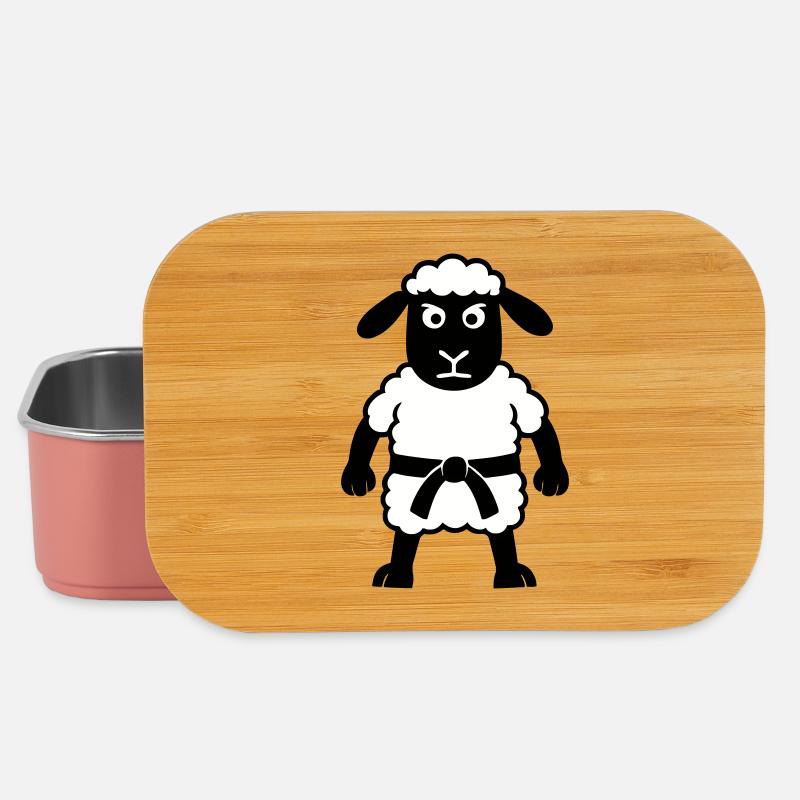 Karate Schaf - Lunch Box - Hellrosa