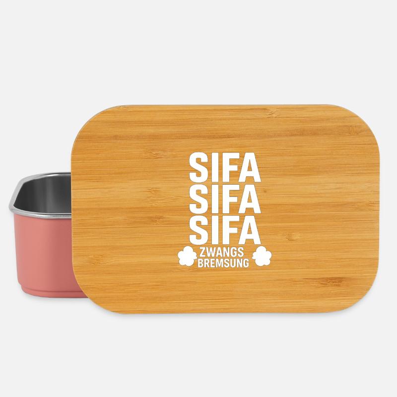 SIFA Forced Braking | Funny Train Driver T-Shirt - Lunch Box - light pink