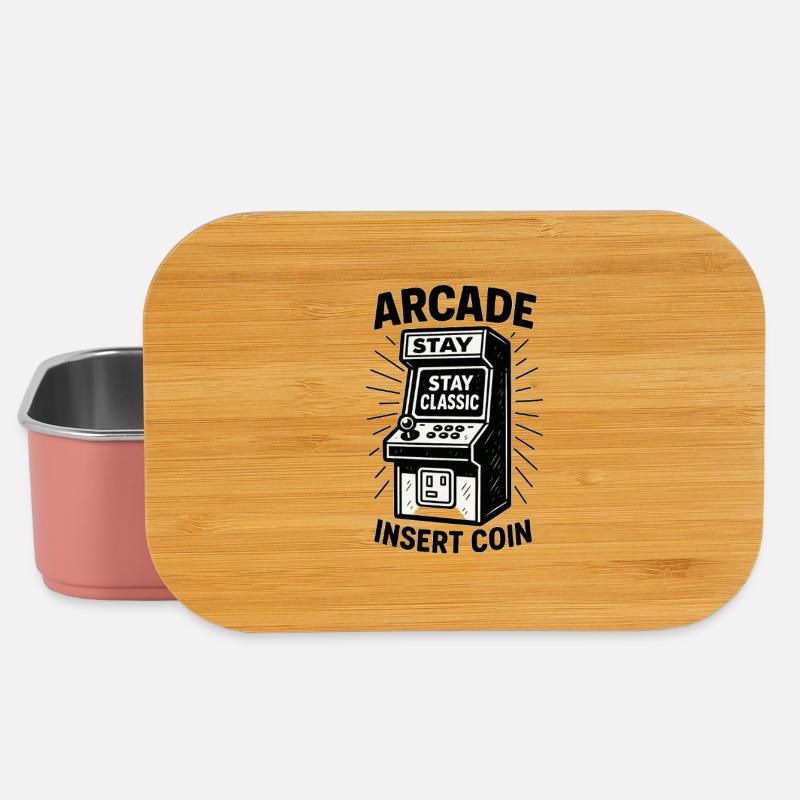 Arcade Classic Insert Coin - Boîte à goûter - rose clair