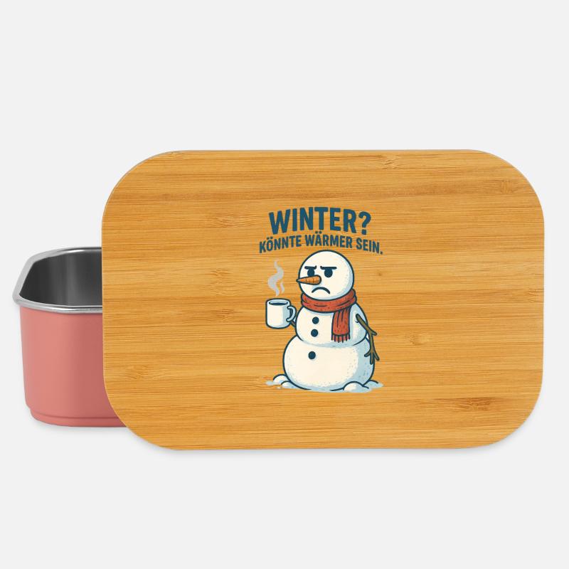 Winter? Wärm dich mit Kaffee - Lunch Box - Hellrosa