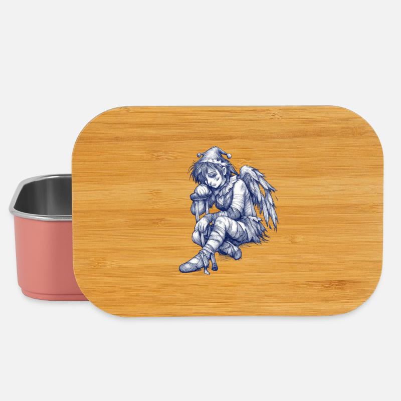 Triste Blå Engel - Lunch box - petal pink