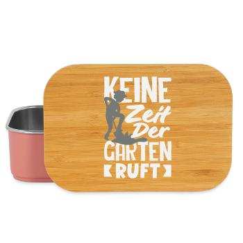 Keine Zeit Garten Ruft - Lunch Box - Hellrosa - Vorne