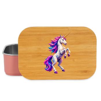Polygon Unicorn - Lunch Box - light pink - Front