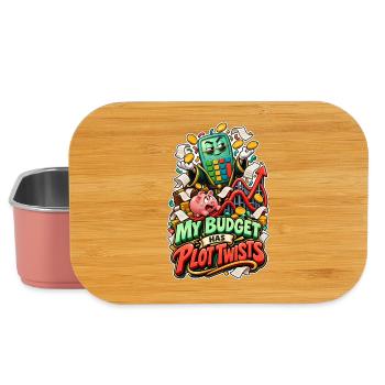 My Budget Has Plot Twists Calculator Comic - Lunch Box - light pink - Front
