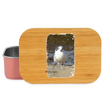 Foto Möwe an der Nordsee Wattvogel  - Lunch Box - Hellrosa - Vorne