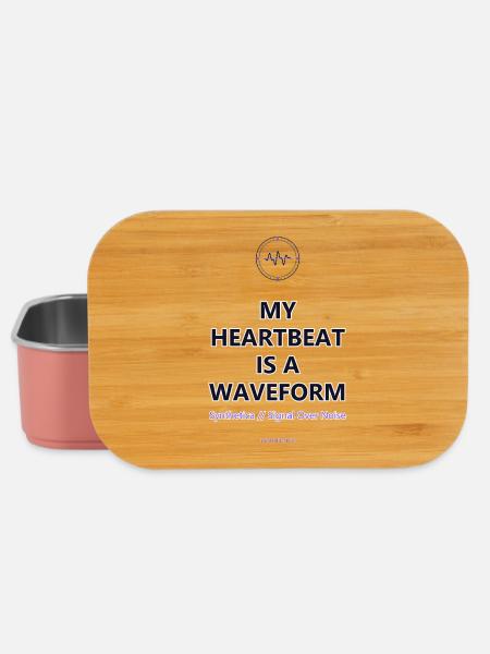 My Heartbeat Is A Waveform · helle Kleidung - Lunch Box - Hellrosa