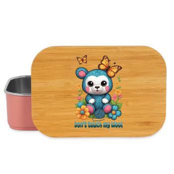 Teddy aus Wolle - Lunch Box - Hellrosa - Vorne