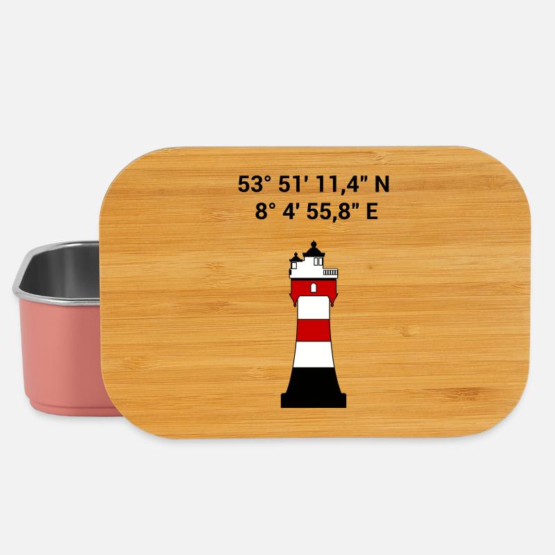 Leuchtturm Roter Sand - Segeln - Skipper - Maritim - Lunch Box - Hellrosa