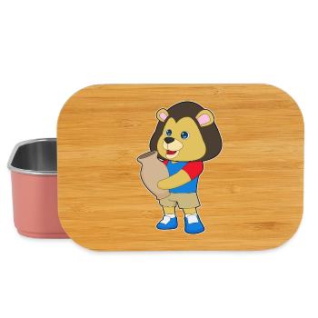 Lion Vase - Lunch Box - light pink - Front