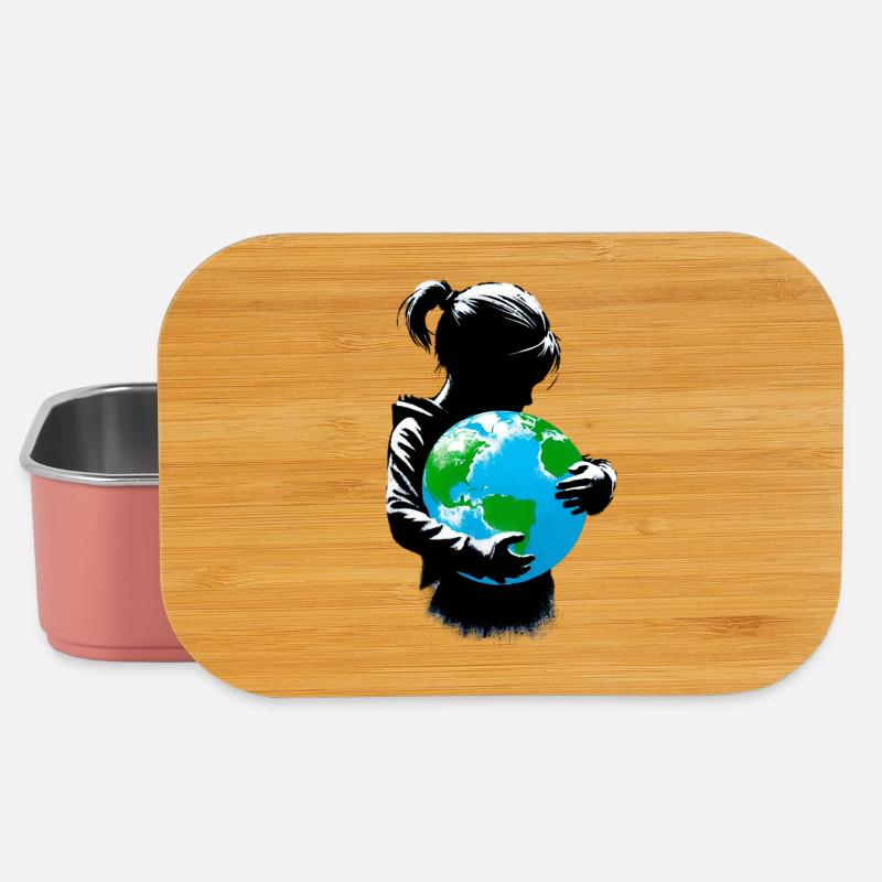 Planet Erde - Lunch Box - Hellrosa